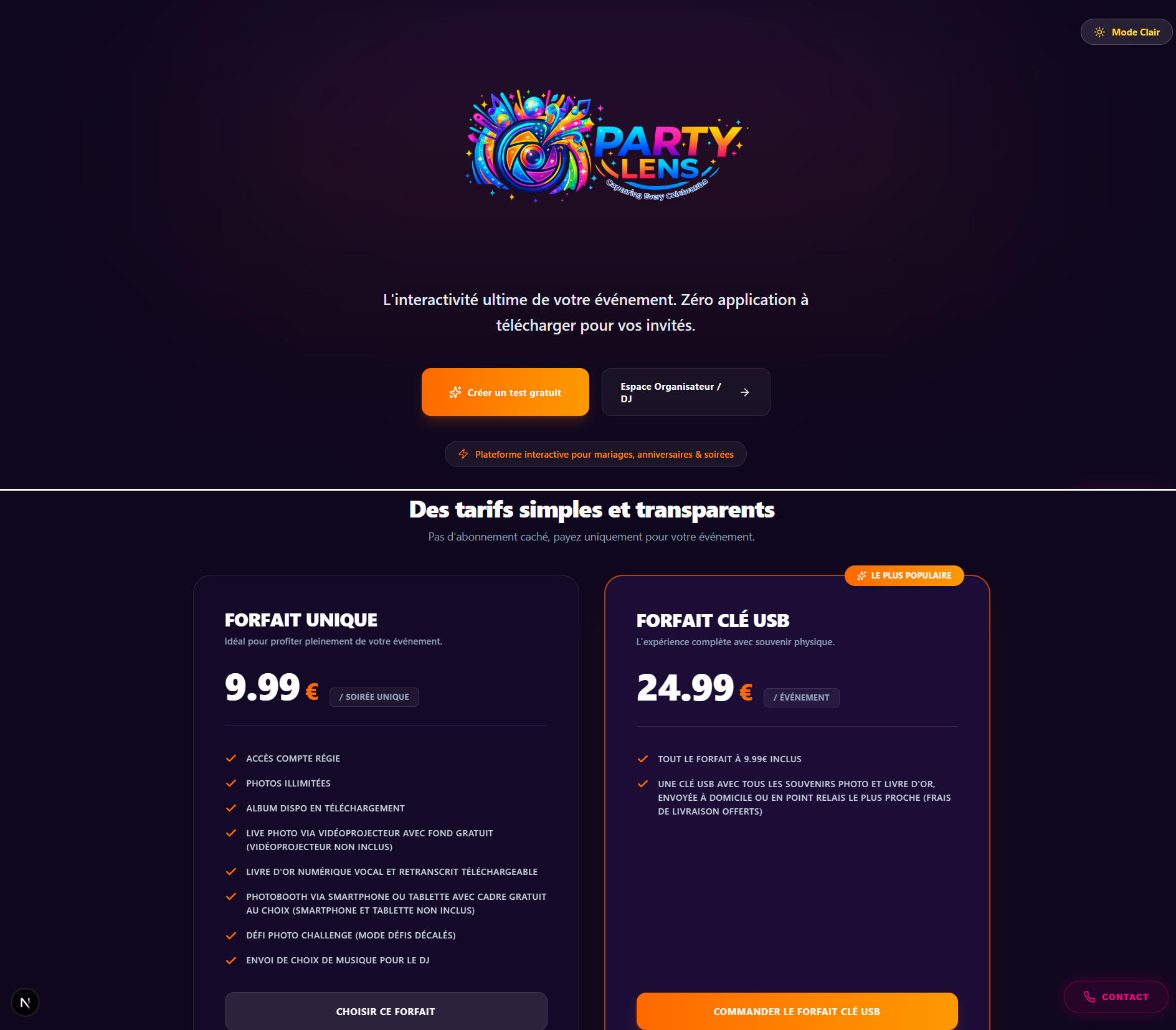 Aperçu PartyLens